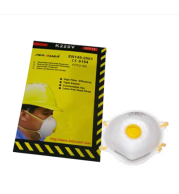 Air Amer K220V FFP2 Disposable Mask with Exhalation Valve, Lightweight Cup Design, EN149 Certified, Dust, Pollen, and Particle Protection for Workplace Use